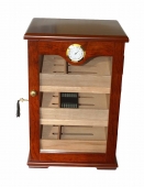 Humidor Schrank / Vitrine in Rotholz