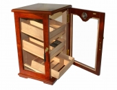 Humidor Schrank / Vitrine in Rotholz