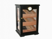 Humidor Schrank / Vitrine in Schwarz