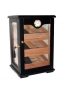 Humidor Schrank / Vitrine in Schwarz